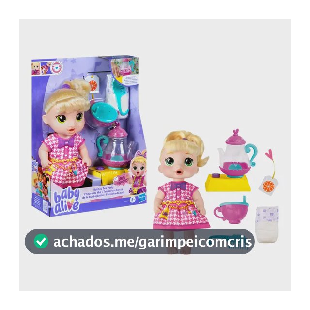 Boneca Baby Alive Festinha Do Chá Lalá Loira - Hasbro G0608