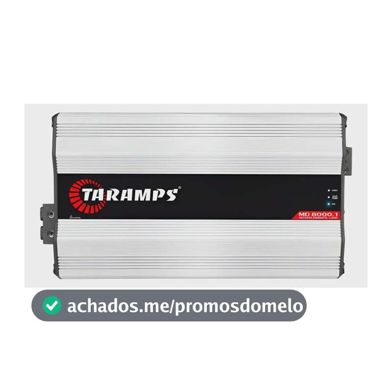 Modulo Taramps Md8000 1 Ohm Potencia 8000 Wrms Amplificador Branco