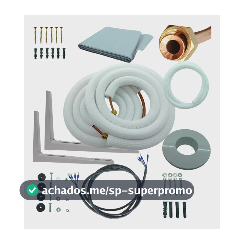 Kit Instalação Ar Inverter Completo 18000/24000 Btus 4m