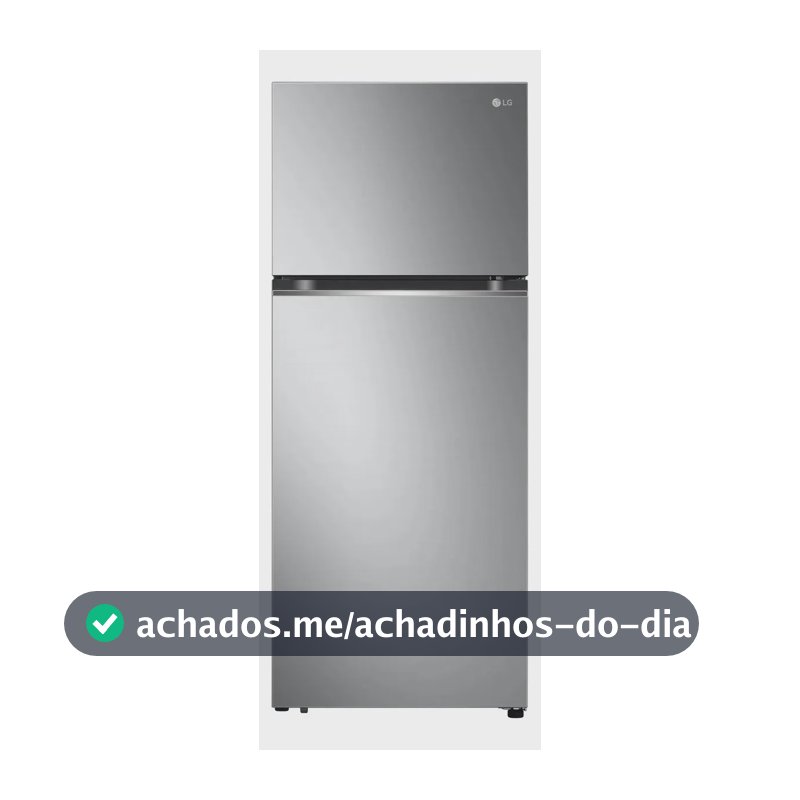 Geladeira LG Frost Free Inverter 395L Duplex Inox Look - 127V
