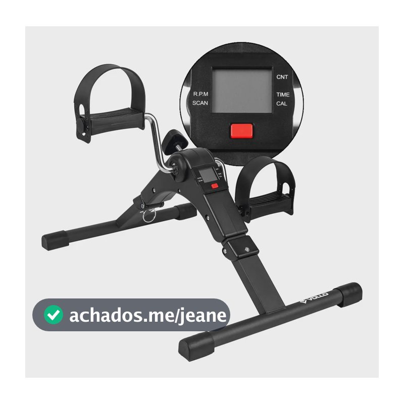 Mini Bicicleta Ergométrica Multifuncional Com Monitor Vollo