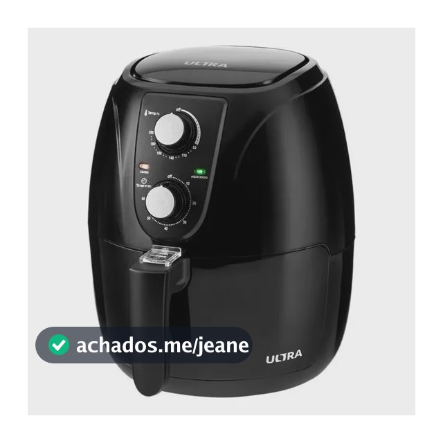 Air Fryer Ultra Af-ut-01 Preta Com Timer 3,2l Preto 110v