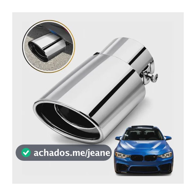 Ponteira Universal Escapamento Cromada Esportivo Acessorios