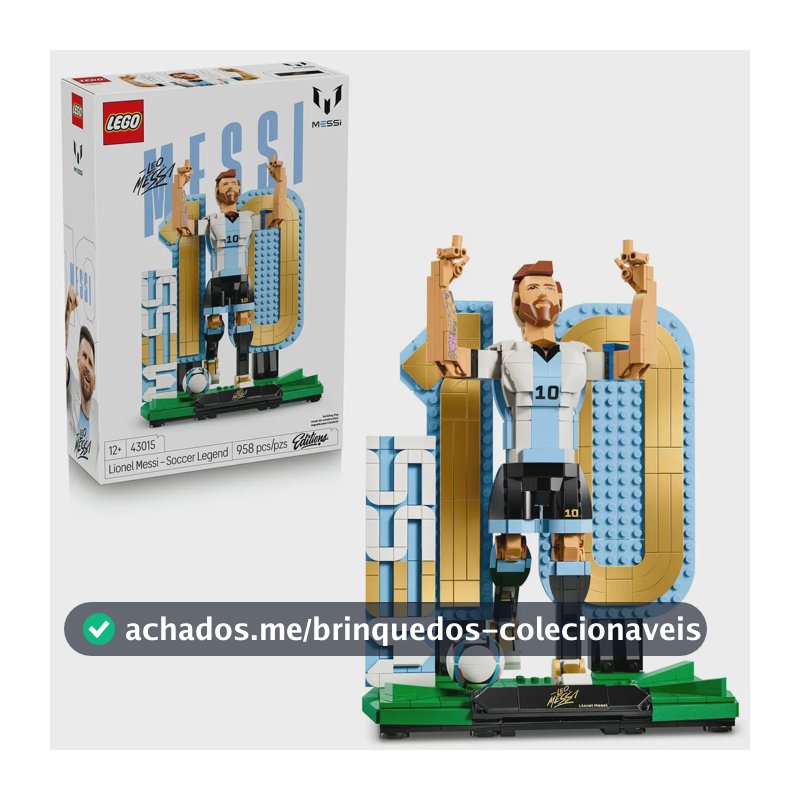 Lego Editions Sports Lionel Messi: lenda do futebol 43015; 12+