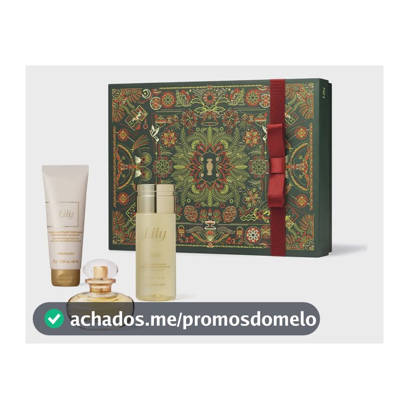 Kit Presente Lily O Boticário Tradicional Feminino Original