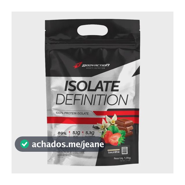 Bodyaction Whey protein Isolate Definition 1,8kg Baunilha