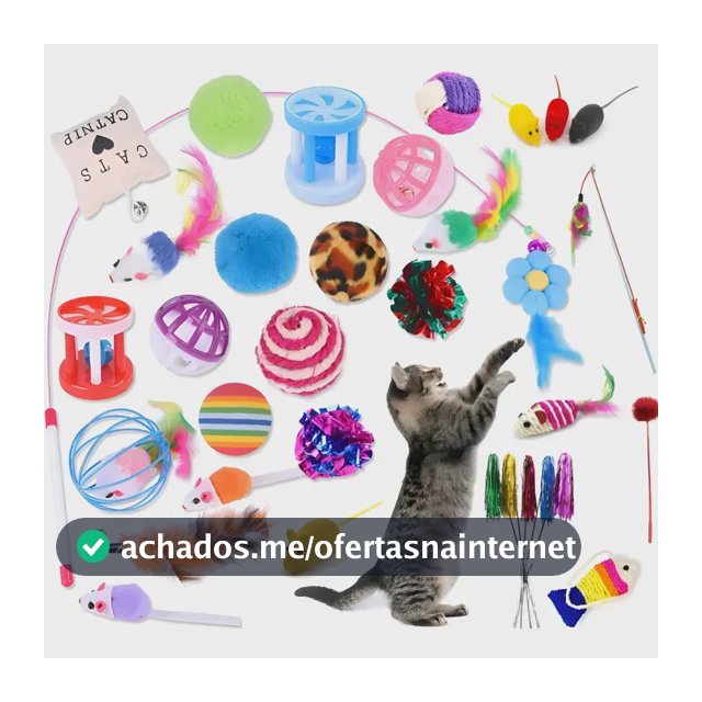 Kit 8 Brinquedos Interativos Para Gato Com Varinha Diversão