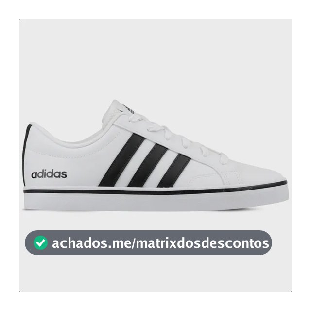 Tênis Masculino adidas Vs Pace Branco Baixo Casual Conforto