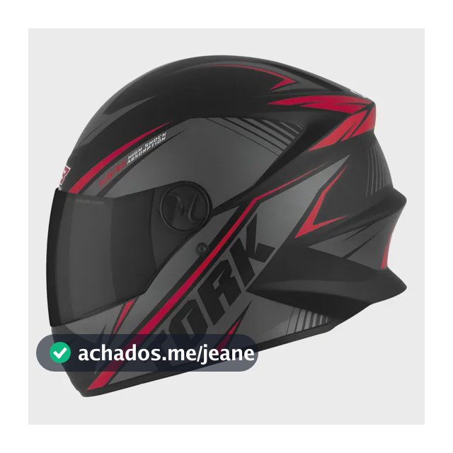 Capacete Moto Pro Tork Fechado Viseira Fumê Street Promoção