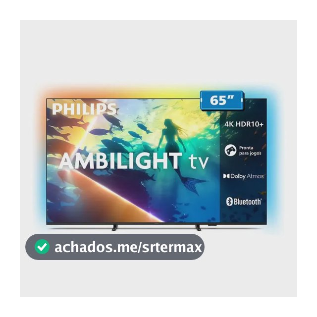 Smart Tv Lcd Led 65 Philips 65pug8100/78 4k Uhd Wi-fi + Blu