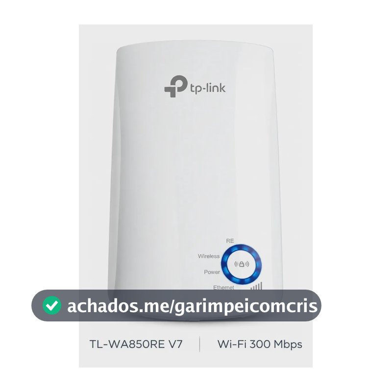 Repetidor de Sinal Wi-Fi TP-Link TL-WA850RE Extensor de Alcance N300 V7