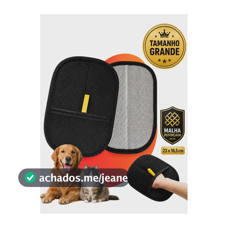 Luva Tira Pelos Pakeway para Cães e Gatos – Removedor Eletrostático de Sofás e Roupas - Pakeway