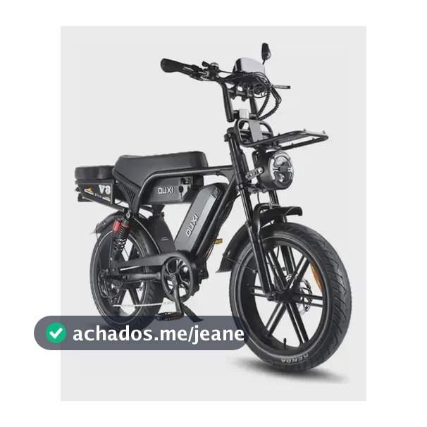 Bicicleta Bike Elétrica Ouxi V8 Ultra S 1000w Duas Baterias Preto M