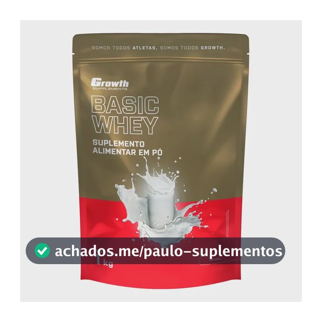 Proteína Growth Supplements Basic Whey em pó sabor Natural x 1kg