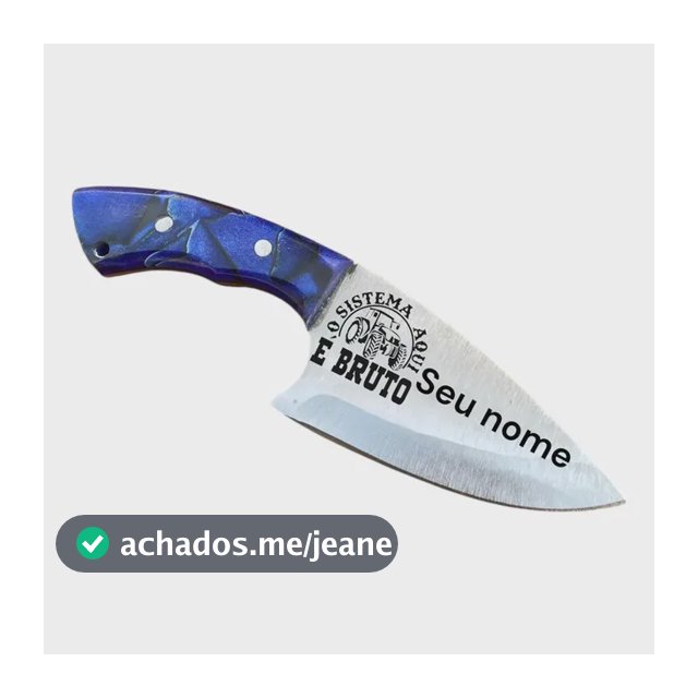 Faca Campeira Personalizada Em Inox E Bainha Em Couro