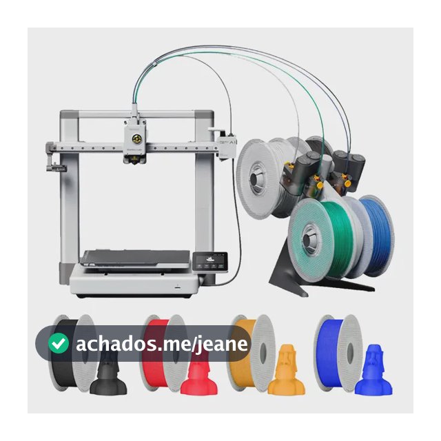 Bamboo Lab A1 Combo Ams + impressora 3D Pla de 4 kg + curso 3D