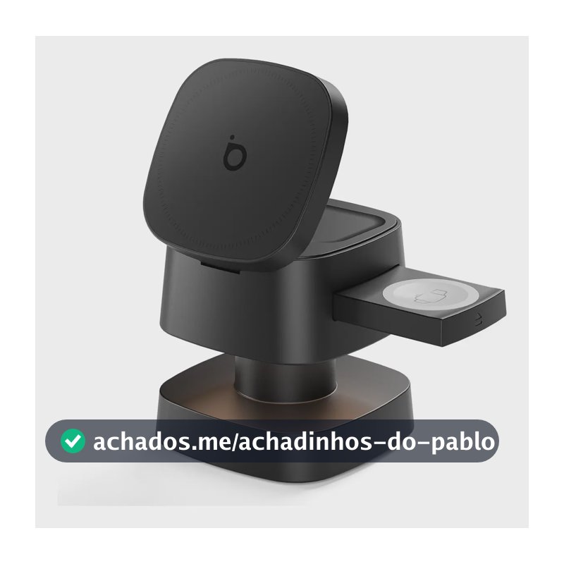 Carregador 4em1 Sem Fio Stands Luz MagnéticaCarregador Indução Dock Magsafe iPhone, AirPods,Xiaomi,Watch, iPhone17 Basike Estação De Carregamento Portátil Com Luz Noturna,carregador motorola