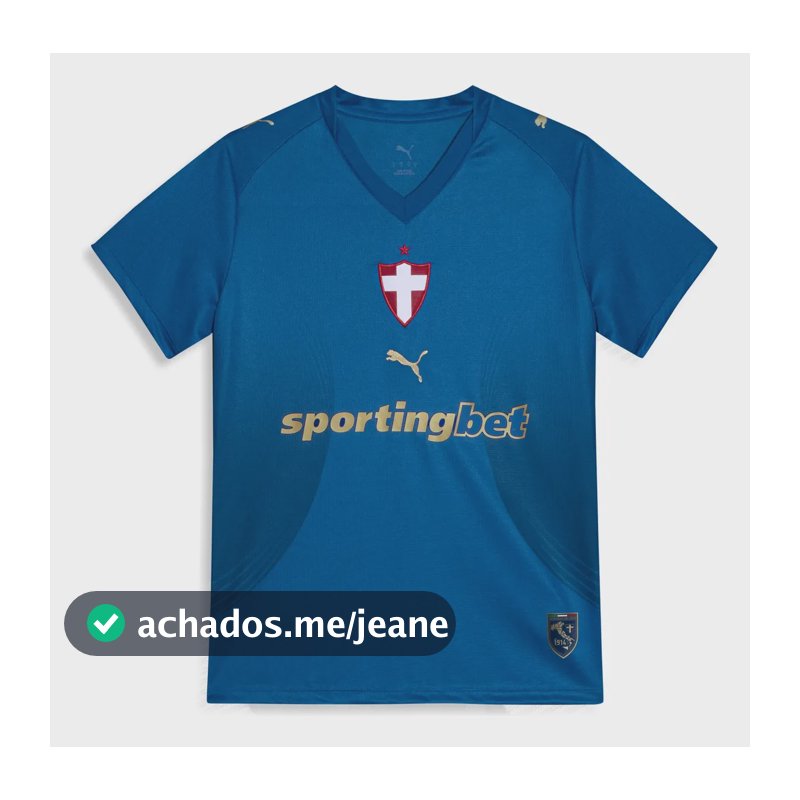 Camisa Palmeiras Torcedor Third Feminina 26/27 Puma Azul Egg