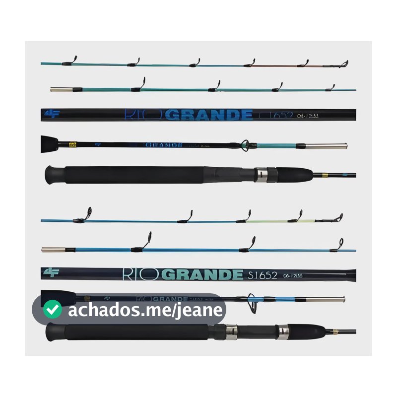Vara Albatroz Molinete Rio Grande 2,70m, 2 Partes Maciça