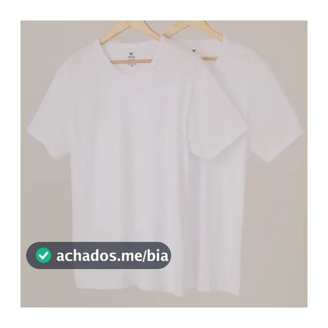 Kit Com 2 Camisetas Masculinas Básicas Slim Hering