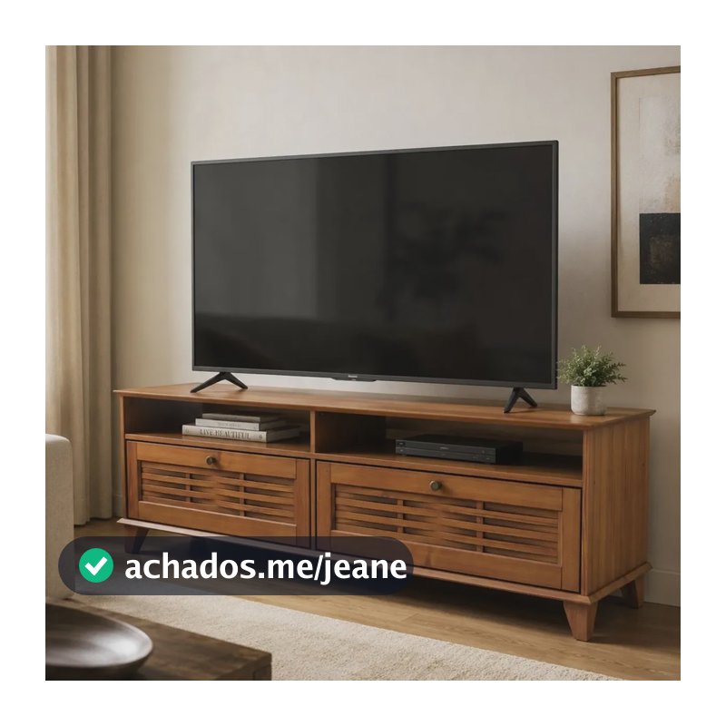 Rack Para Tv 2 Portas 180cm Sol Ipê