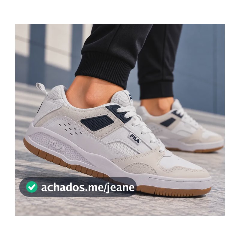 Tênis Fila Corda Br Masculino Casual Original Branco 42