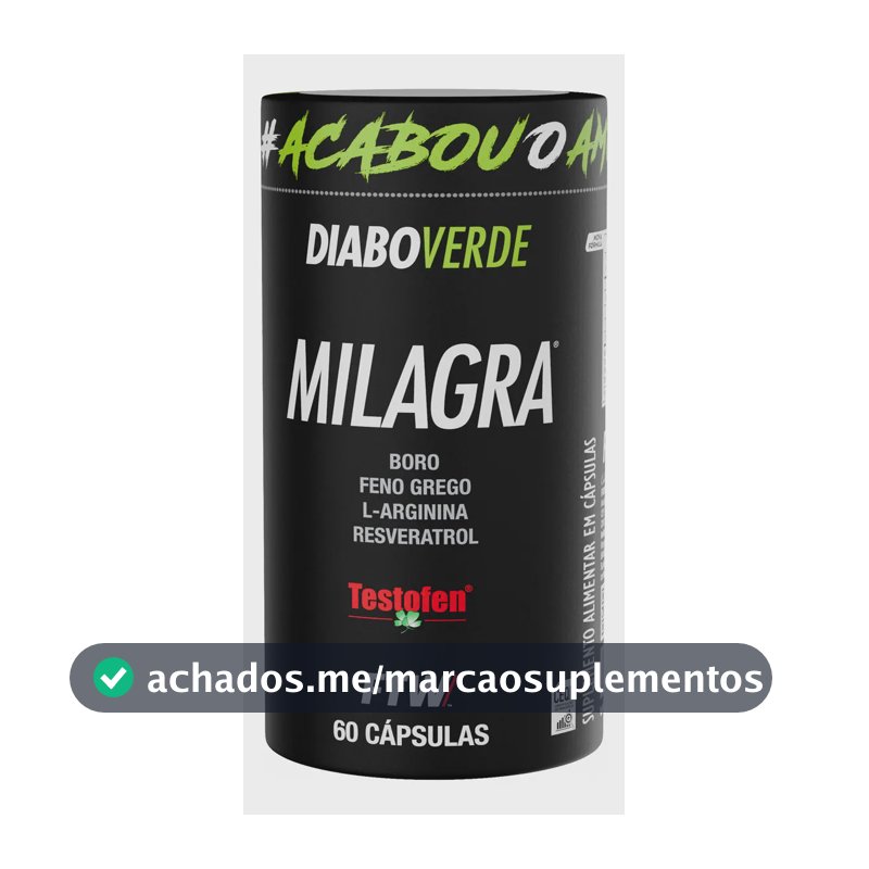 Milagra Pote 60 Cáps FTW - DIABO VERDE