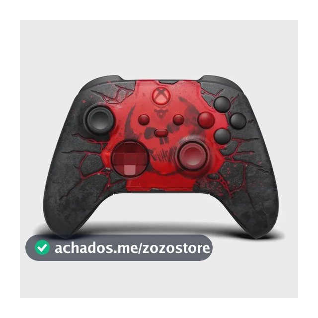 Controle Sem Fio Xbox Series X|s Ed. Limitada Gears E-day Vermelho E Preto