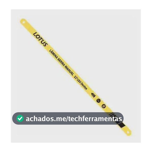Lâmina Serra Manual Flexível 12 Aço Carbono - Lamina 12x18d