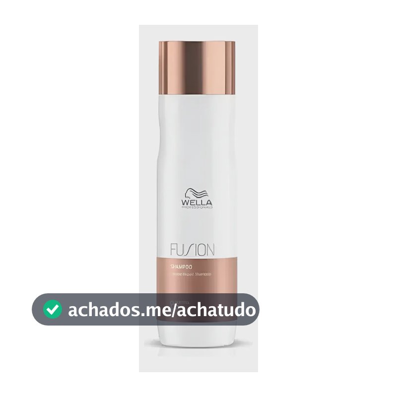 Shampoo Wella Fusion 250ml: Reparação Extrema 95% Mais Forte