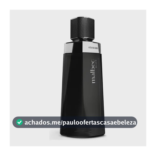Malbec Black O Boticário Desodorante Colônia Perfume Masculino Original 100ml