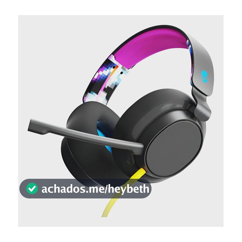 Headset Gamer Skullcandy Slyr Com Fio Xbox Ps5 Pc Preto Preto