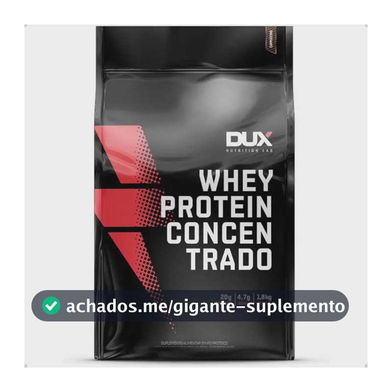 Whey Protein Concentrado Refil 1,8kg Dux Nutrition Sabor Butter Cookies