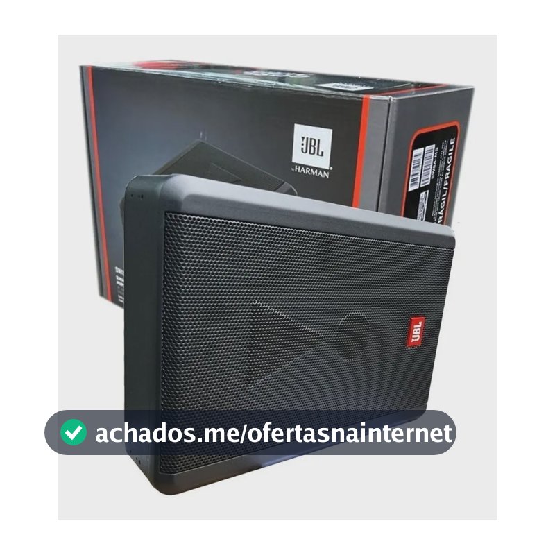 Caixa Amplificada Jbl Sw8a-ms Slim Sub 8pol 200wrms 3 Canais Cor Preto