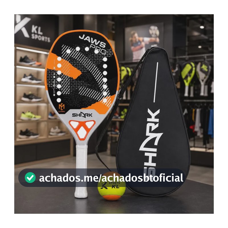 Raquete De Beach Tennis Shark Jaws Pro 22mm Cappelletti Jaws