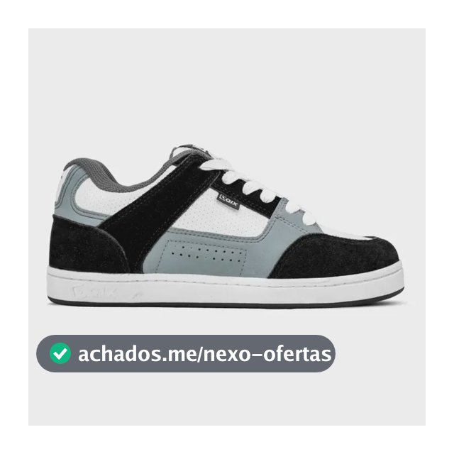 Tênis Qix Retrô Am Unissex | Preto Cinza Branco