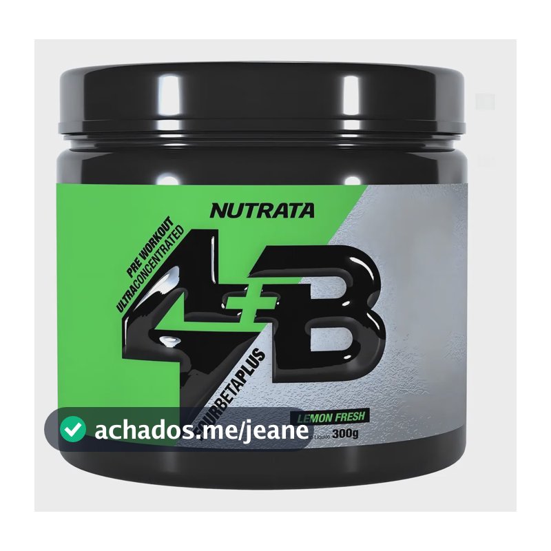 Suplemento alimentar Pré Treino 4B 300g Limão Nutrata