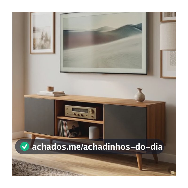 Rack Estante Industrial Mdp 120x60 Com Espaço Pra Decoração Preto