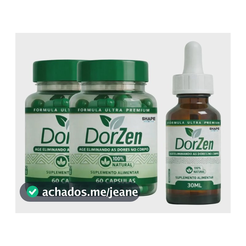 Kit Dorzen Shapehealth: Cápsulas E Gotas Para Articulações