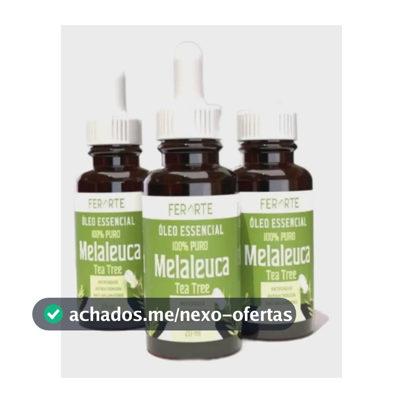 Kit 3 Óleos De Melaleuca 20 Ml100% Puro Ferarte Trata Fungos