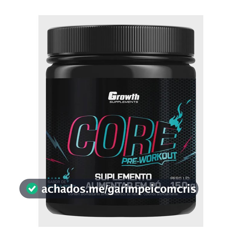 Pré Treino Core 150g Growth Supplements Purple Berry