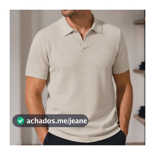 Camisa Polo Hering Masculina Trico Leve Respirável Estilo Cáqui Xl