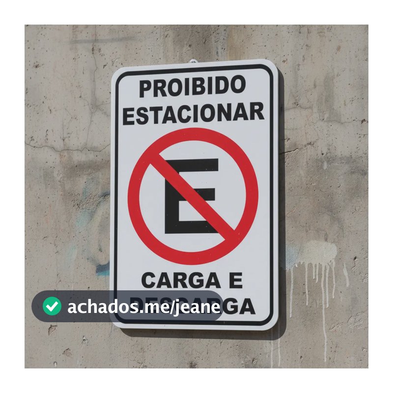2 Placas Proibido Estacionar Carga E Descarga Sinalização
