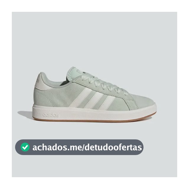 Tênis Feminino Grand Court Base 00s adidas Lingrn/cwhite/gum10 Liso 37 Br