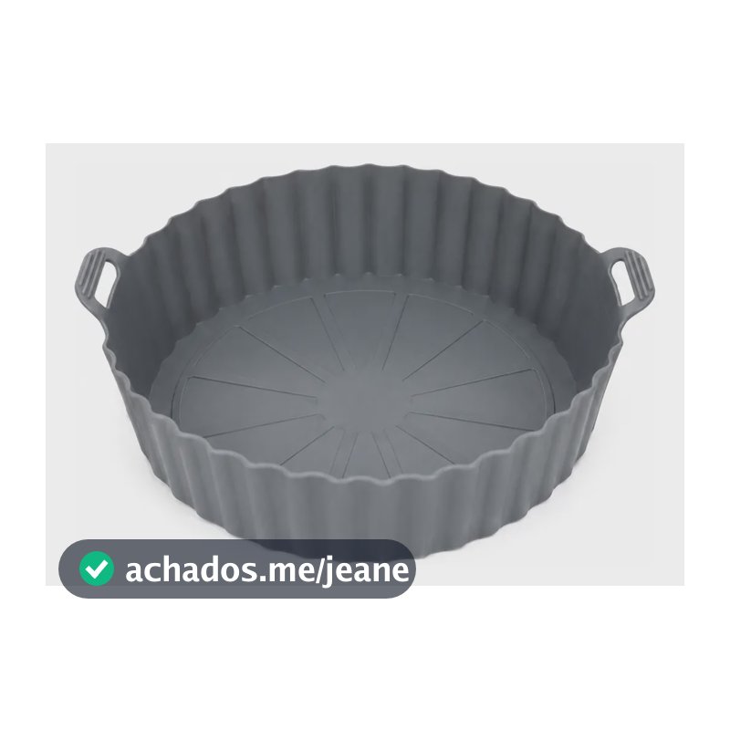 Forma Air Fryer De Silicone Antiaderente Reutilizável