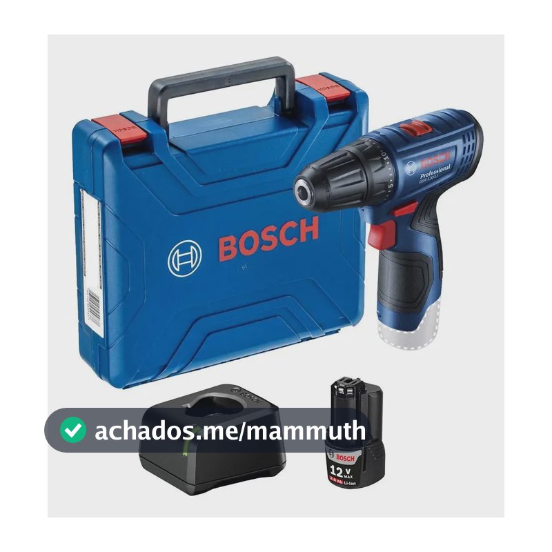 Parafusadeira E Furadeira 3/8 A Bateria Bosch Gsr 120-li