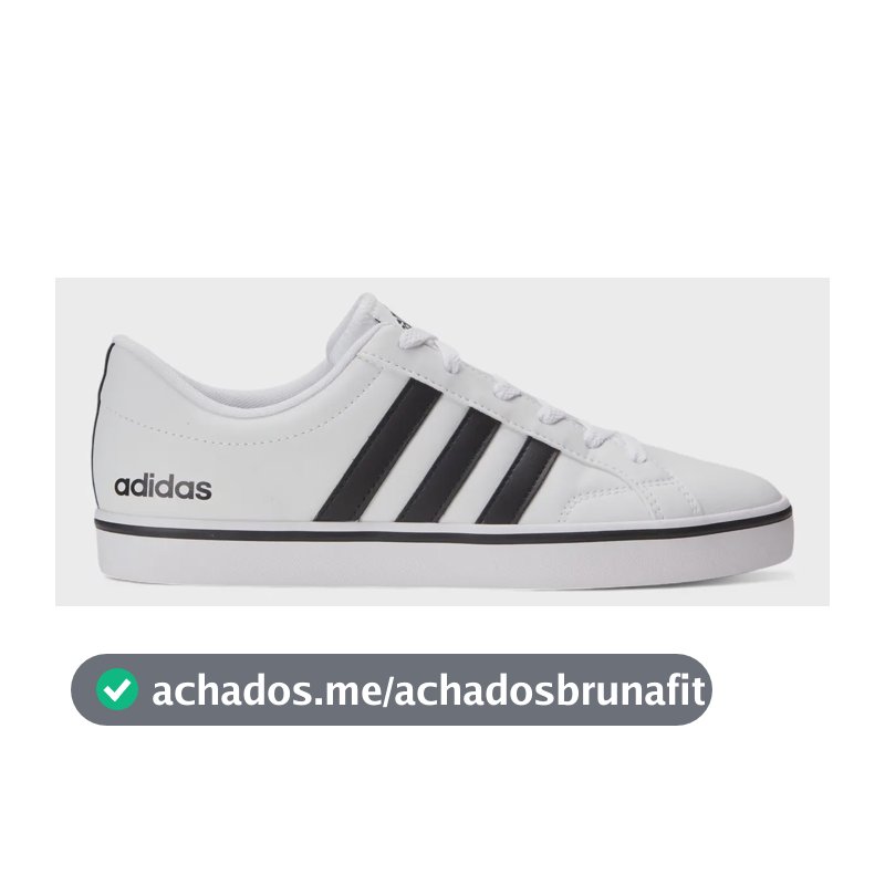 Tênis Masculino Vs Pace 2.0 adidas Ftwwht/cblack/ftwwht Liso