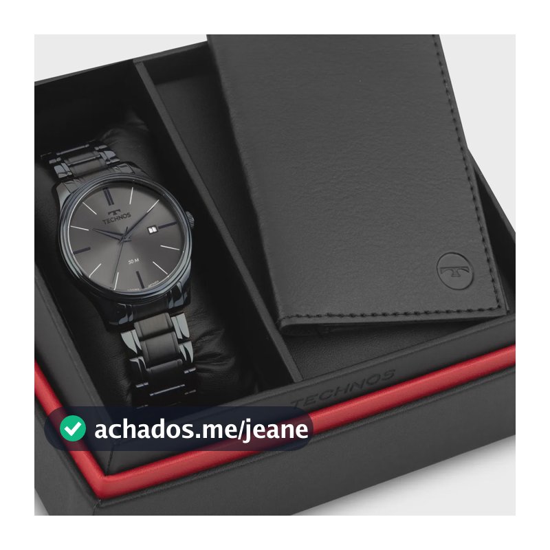 Kit Relógio Technos Masculino Steel Azul - 2115ubt/k1f Azul Grafite