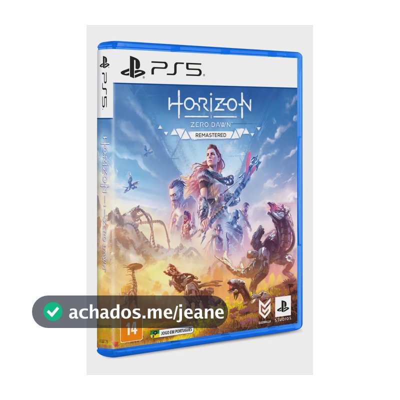 Jogo Ps5 Horizon Zero Dawn Remastered Edition Mídia Física Português