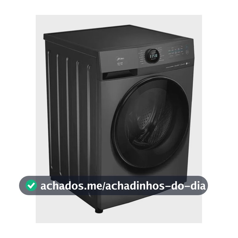 Lava E Seca 11kg Titanium Slim Conectada Midea